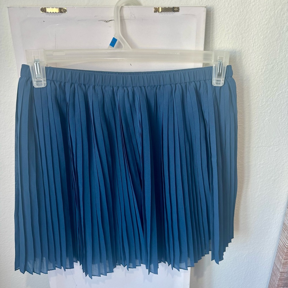 Pleated Blue Skirt